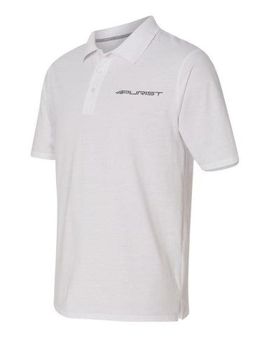 Purist Group Embroidered Polo Shirt - White