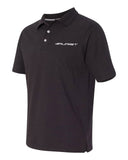 Purist Group Embroidered Polo Shirt - Black